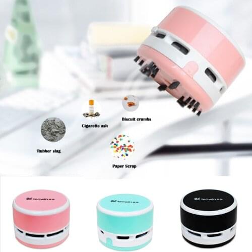Portable Mini Vacuum Cleaner Office Desk Dust Home Table Sweeper Desktop Cleaner NEW Car 360 degre Cleanering