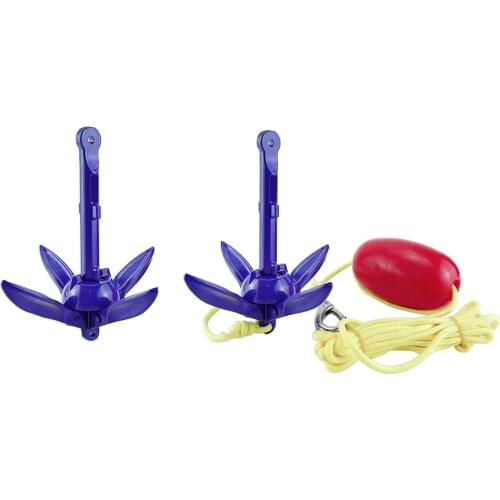 Durable Boat Anchors Folding Anchor Marine Anchor Fishing Accessories for Sailboats Canoe Marine Watercraft Small Watercraft