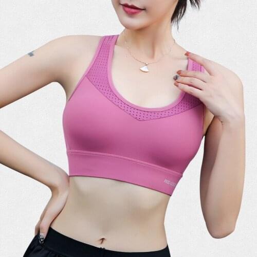 Sexy Back Sports Bra Women Solid Fitness Yoga Crop Top Push up Underwear Gym Running Shockproof Shirt Workout Athletic Vest