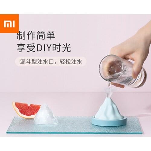Xiaomi Snow Mountain Shape Silicone Ice Cube Maker Chocolate Mold 3D Baking Mold Candy Pudding Cocktail Kitchen Tool