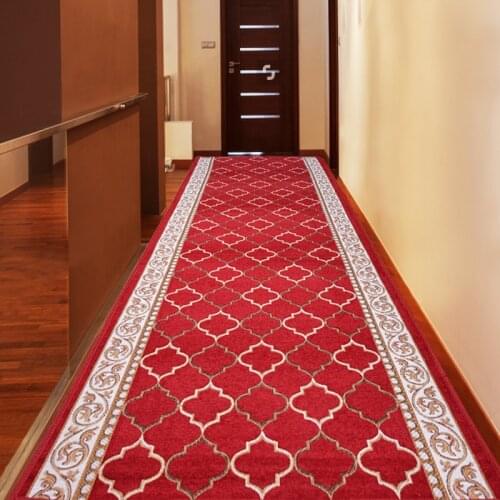 Nordic Home Hallway Carpet Soft Living Room Bedside Area Rugs Wedding Long Red Carpet Floor Mat Bathroom Hotel Corridor Carpet