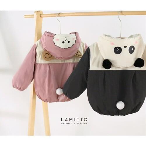 Tonytaobaby Winter New Boys and Girls' Childrens Clothing Lovely Sheep Panda Coat Coat Kids Winter