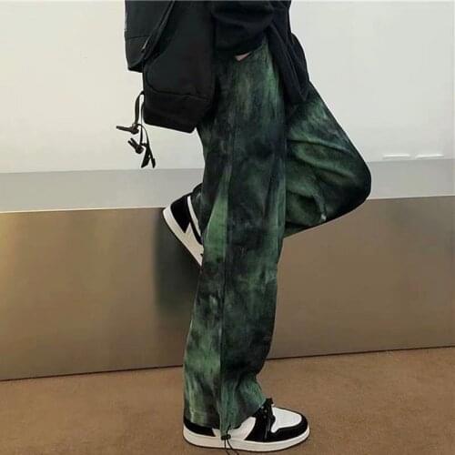 Y2k Gothic Tie Dye harajuku street Pants Women Man Streetwear Korean Harajuku Punk Hip Hop Trousers sweatpants trousers clothing