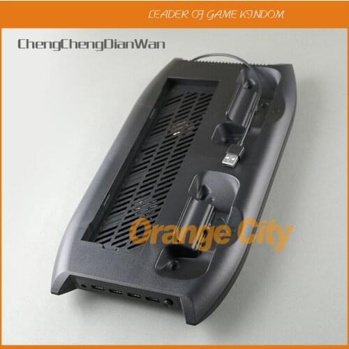 Console Vertical Stand Cooling Fan with Dual Charging Station For Microsoft Xbox One X Controller charger ChengChengDianWan