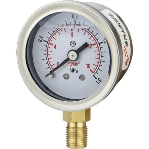 YN40 Seismic Stainless Steel Material Oil Pressure Pressure Water Pressure Thread M10*1 NPT1/8 1/4