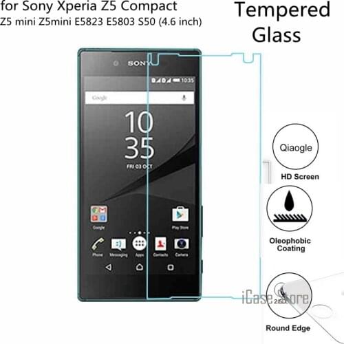 Z5 Compact 2.5D Premium 9H Tempered Glass For Sony Xperia Z5 Compact Screen Protector Film For Sony Z5 mini E5823 E5803 S50