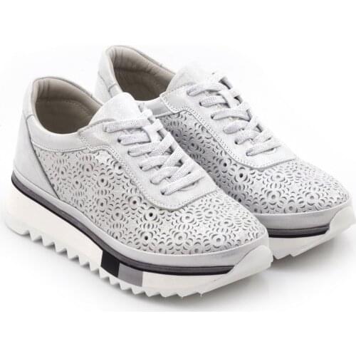 Womens Genuine Leather Sports Shoes & Sneaker-High Quality Made in Turkey