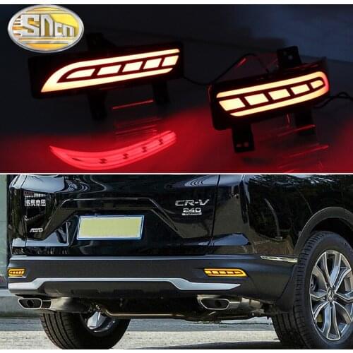 3-in-1 Functions LED Reflector Lamp Rear Fog Lamp Bumper Light Brake Light Dynamic Turn Signal For Honda CR-V CRV 2020 2021
