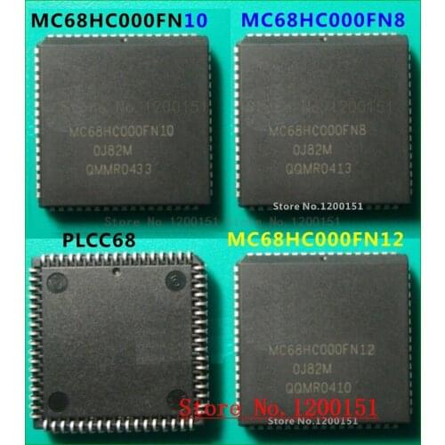 5pcs/lot MC68HC000FN MC68HC000FN8 MC68HC000FN10 MC68HC000FN12 MC68HC000FN16 MC68HC000FN20 PLCC68