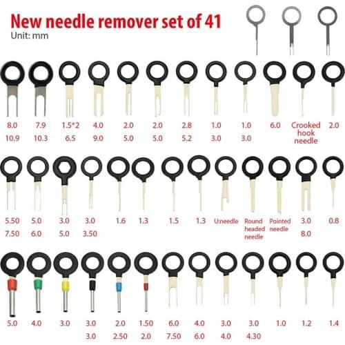 82pcs Wire Terminal Removal Tool Car Electrical Wiring Crimp Connector Pin Auto Repair Tool Stylus Wire Crimp Pin Extractor