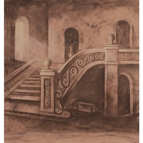 Free Professional Hand Paint Scenic photo background FSE43 , Muslin backdrops, 10ft x 10ft photographic background for wedding