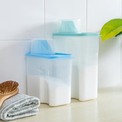 Household cover size bathroom packaging detergent box container special bottle plastic storage bucket WF