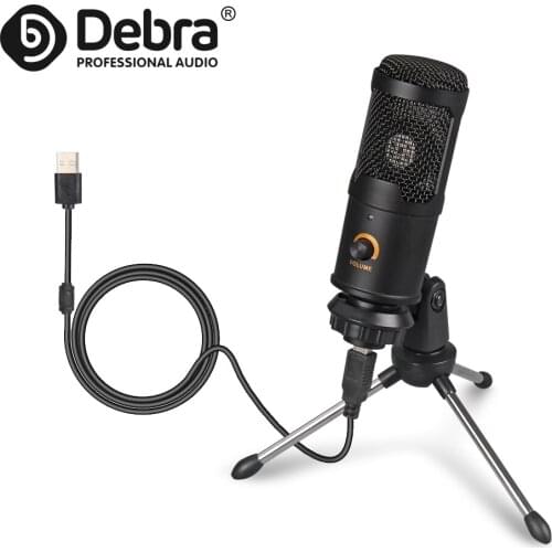 CT-58 USB Interface Condenser Microphone,No Need To Drive To Connect Windows Or MAC,For Self-med,Game, live singing