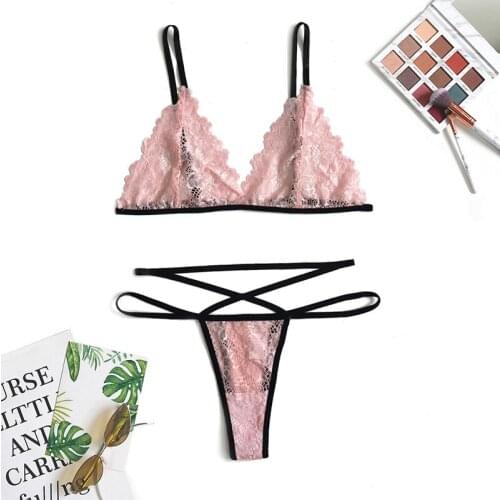 Women Sexy Lingerie Babydoll Plus Size Hot Erotic Sexy Underwear Porno Sex Transparent Crotchless Lace Bra Pants Lenceria Mujer