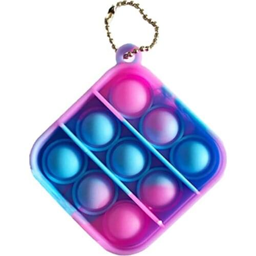 Figet Simple Dimple Autism Simpel Dimpel Educational Fitget Toy Kids Mini Keychain Controller Fidgets Anti-stress Board