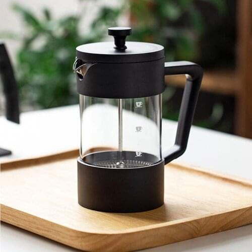 1000ml French Press Coffee Pots Stainless Steel Glass Teapots Cafetiere French Coffee Tea Pot Manual Coffee Espresso Maker Pot