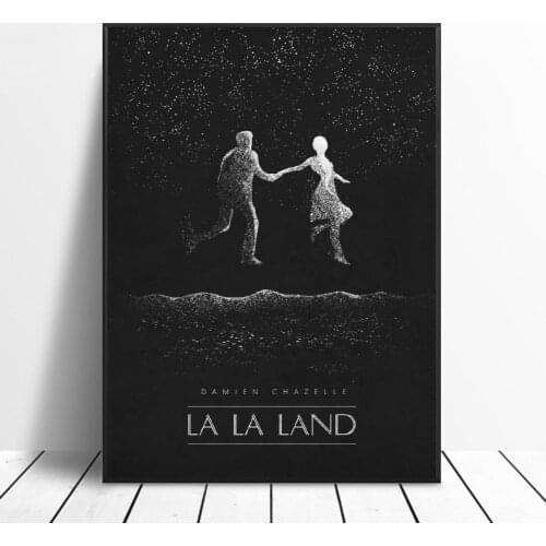 La La Land Black & White Classic Movie Posters Silk WALL Art Decor Painting No Frame
