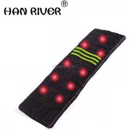 2018 Health Monitors Massager Acupunctue Mat 9 Vibrating Motors Full Body Far Infrared Heat Heathy Massage Cushion Seat Mattress