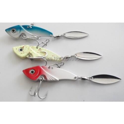 10pcs 11g Long casting Metal VIB Metal fishing lure Strong BKK fishing hook Free shipping