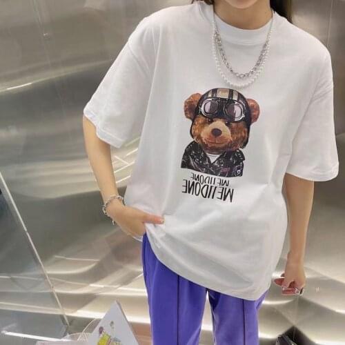 2021ss Welldone new pilot bear short sleeve T-shirt