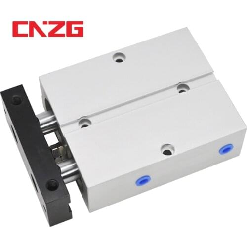 Double Rod TN Type Pneumatic Cylinde Air 20mm Bore 10mm 16mm 20mm 25mm 32 Small Aluminum Alloy Stroke 30 35 40 45 50 60 70 75mm