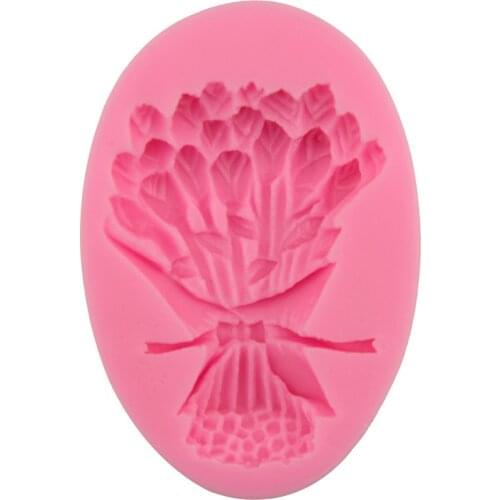 Romantic rose bouquet sugar cake mold Western biscuit chocolate sugar baking plaster dropping tool