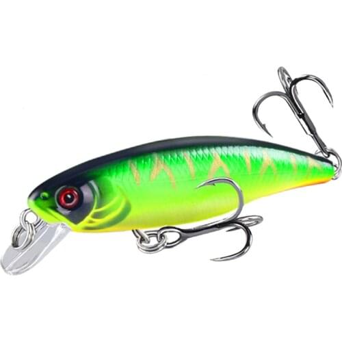 1Pcs Minnow Fishing Lures Hard Bait 5.3cm 4.5g Jig Wobbler Bass Pike Lure Plastic Artificial Baits for Fishing Tackle Crankbait