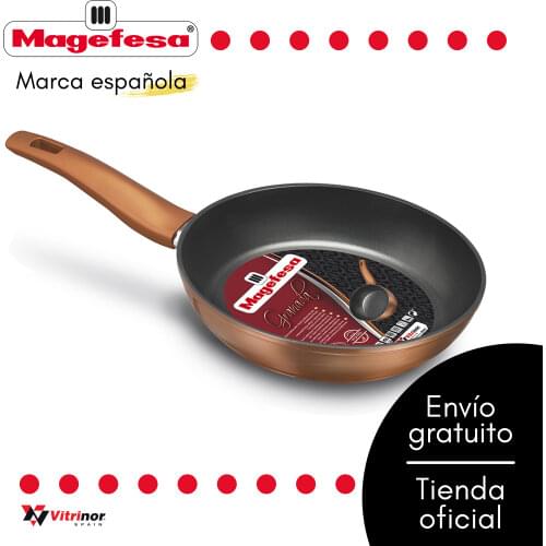 Magefesa Granada Forged Aluminium Frying Pan 18/20/22/24/26/28 cm Ø with reinforced double-layer non-stick coating