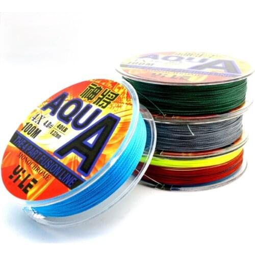 100M Super Strong Braided Wire Fishing Line 4 Strands 12-80LB 0.4-8.0 PE Material Multifilament Carp Fishing For Fish Rope Cord