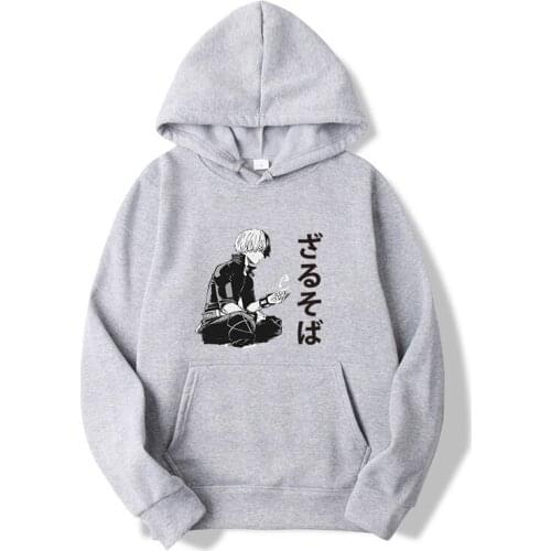 Autumn Winter Print Sweatshirt Hoody Hoodies Japanese Anime Hoodies Men Warm Unisex Long Sleeve Streetwear Male