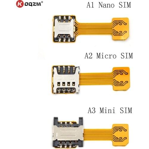 Hybrid Double Dual Sim Card Adapter Micro SD Nano Sim Extension Adapter For Xiaomi/Redmi For Samsung/Huawei