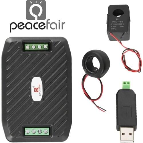 1PC/5PCS Multi-function meter AC 80~260V 100A PZEM-016 PEACEFAIR voltage current power factor frequency energy tester tool