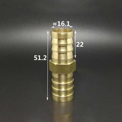 10 PCS 16mm Hose Barb Straight Splicer Brass Hosetail Fitting Adapter Coupling Water Fuel