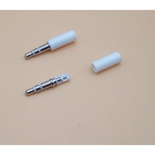 10pcs White 3.5mm Stereo Headset Plug Jack 3 pole 3.5 Audio Plugs Socket Adaptor Connector for Earphone