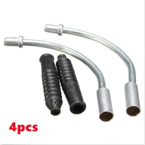 4pcs New MTB Mountain Bike V Brake Noodles Plastic Sleeves Boots Protector Hose Cable Guide Bend Tube Pipe Bicycle Accessories