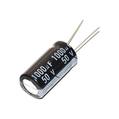 50V 1000UF electrolytic capacitors 1000UF 50V high pressure volume 13 * 25MM (50pcs) Free shipping