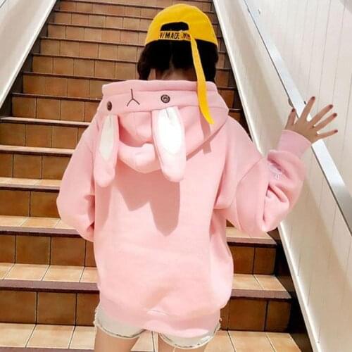 AECU Womens Drawstring Sweatshirt Hoodies Long Sleeve Women Print Pullover Velvet Thick Hooded Plus Size Womens Clothing