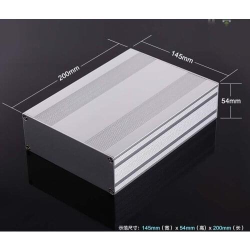 Aluminum enclosure electrical box splitted PCB shell 145X54X200mm DIY NEW