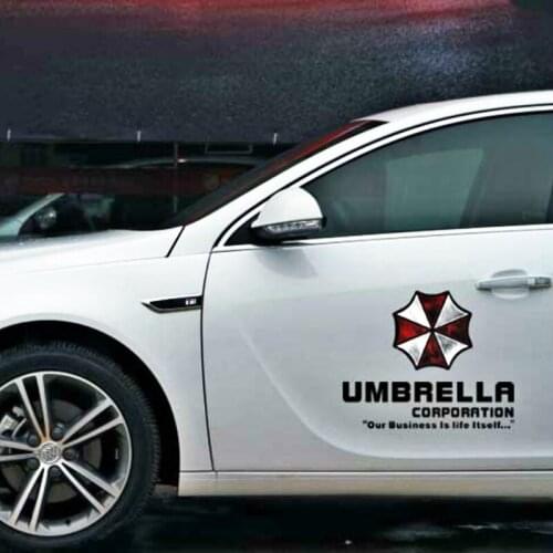 Volkrays Car Accessories Umbrella Corporation Reflective Car Sticker & Decal for Volkswagen Golf Audi A3 Ford Focus 2 BMW E90