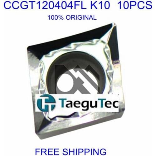 CCGT120404FL K10 10pcs Taegutec Positive 7 degree Clearance Inserts for Aluminum or Aluminum Alloy or MPT Boring Inserts