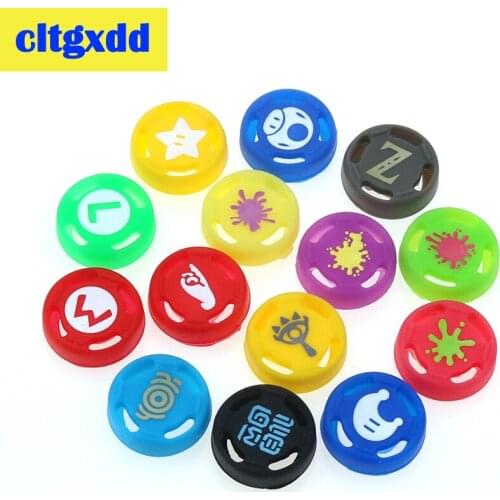 Cltgxdd 2pcs For Nintend Switch Joy-con Controller Splatoon 2 3D analog Joystick Cap Silicone Cover Case For NS Pro Controller