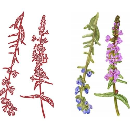 Flower Grass Metal Cutting Dice And Stamps For Scrapbooking Stencil Embossing Mold DIY Paper Cards Craft Big Die