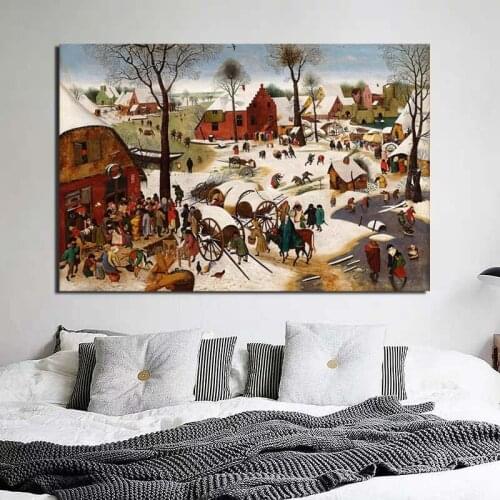 Pieter Bruegel Winter Landscape Canvas Painting Prints Living Room Home Decoration Modern Wall Art Oil Painting Posters Picture