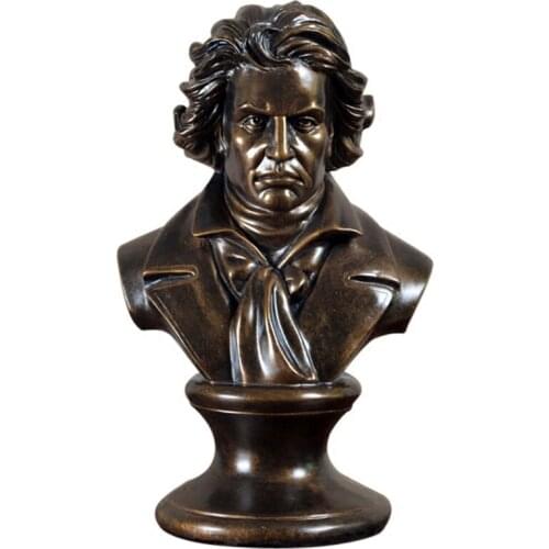 Composer Musician BUST Creative Colophony beethoven crafts Furnishings Art Material Ludwig van Beethoven Home sculpture statue