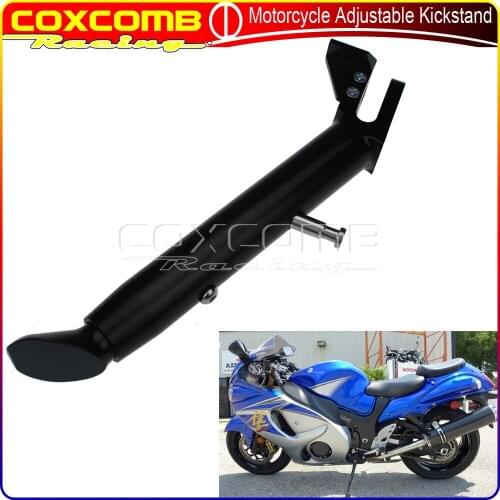 Motorcycle Adjustable Kickstand T-6 Aluminum Kick Stand For Suzuki GSXR1300 GSXR1000 1999-2017 Side Stand Parking Rack Support