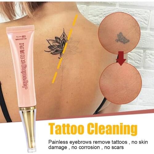 Tattoo Cleaning Paste Natural Painless Tattoo Pattern Removal Cream Permanent Body Art Skin Tattoo Fading Cleanser C1FF