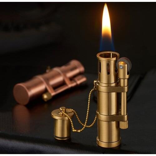 Petroleum Outdoor Waterproof Portable Lighter Containing Cotton Core Cigarette Accessories Portable Lighter Gadgets For Men