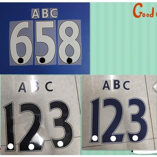 Plastic material 2006 - 2016 Retro BERGKAMP GIGGS KEANE HENRY ROONEY Premier Nameset Number Printing Heat Transfer Badge