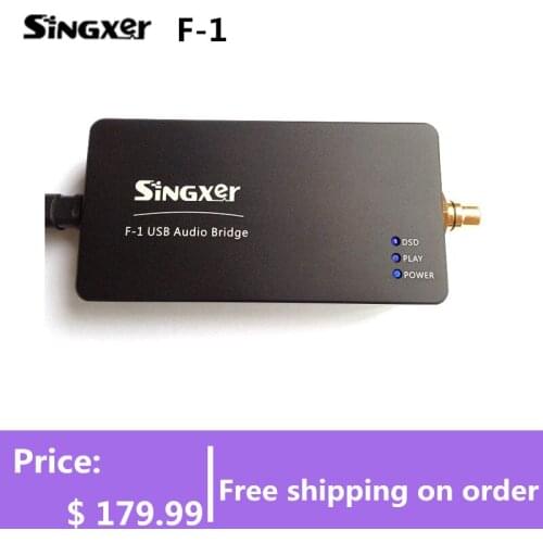 SINGXER F-1 XMOS USB digital interface Module with XU208 chip High end U8 upgraded version with CNC Aluminum Protective Case
