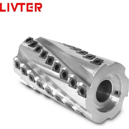 LIVTER Spiral Cutter Head Helical Cutterhead for Spindle Machine 4-side Moulder with Changeable T.C.T Carbide Blade